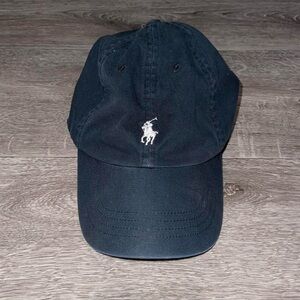 Polo Ralph Lauren Black Cotton Cap Hat